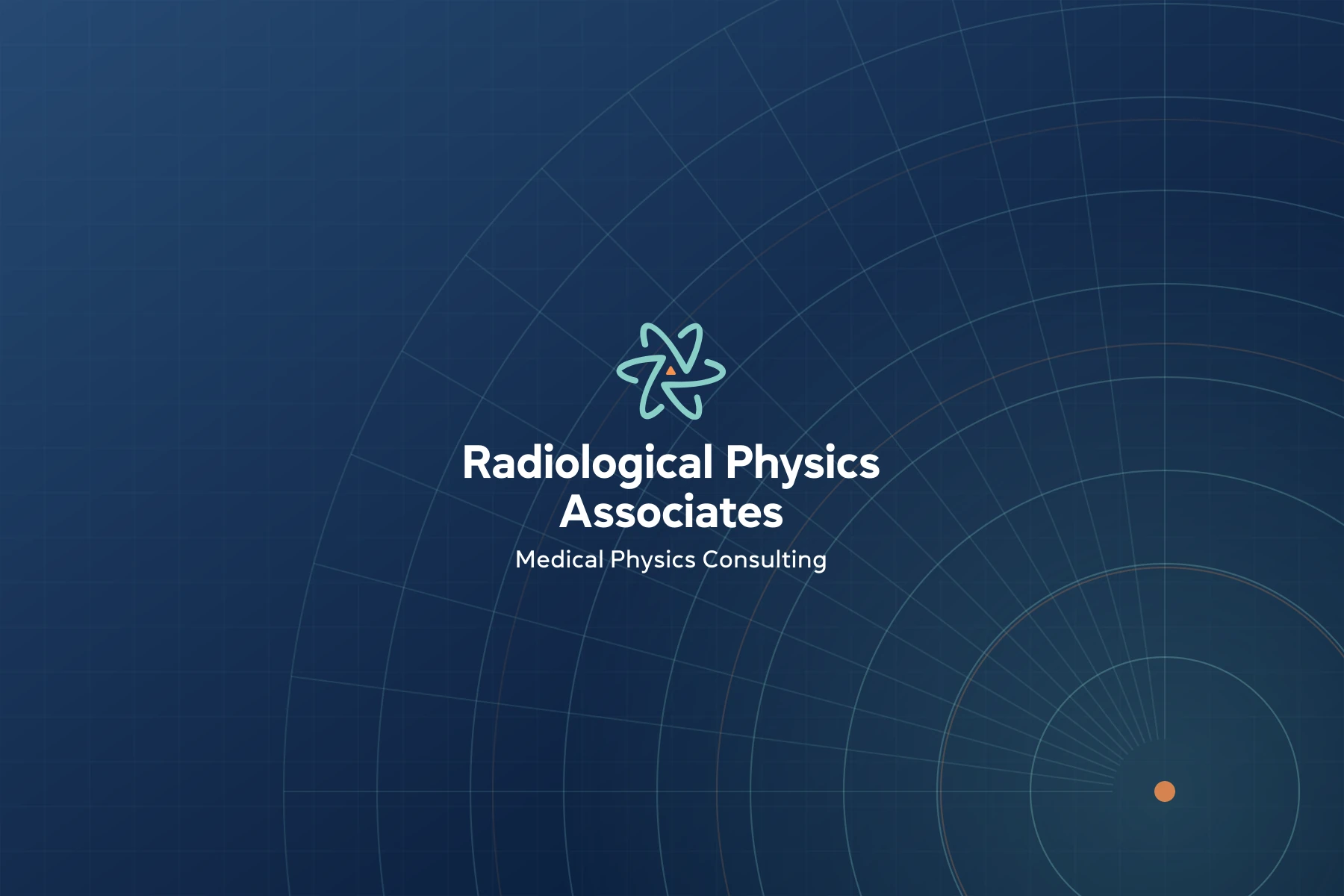 Radiological Physics Associates logo on a navy blue background
